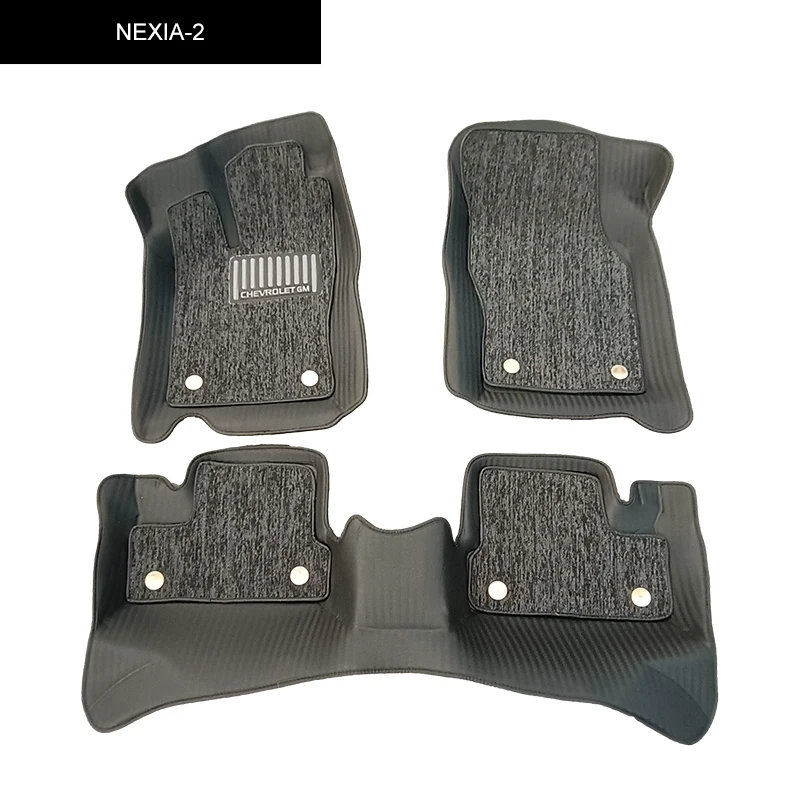 The Latest Design Hard Wearing Leather 5D Diamond Car Floor Foot Mats for NEXIA-2