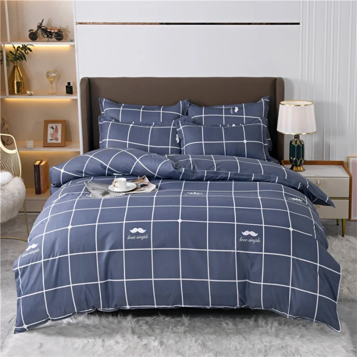 Cheap Price 4 Pcs Bedsheets Ecological cotton Bedding Comforter Sets Queen Size Bedding Set