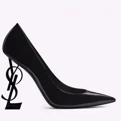 Top Version Brand Luxury Designer Shoes Women Black Gold Heels Pumps Sandals Patent Leather Fashion Wedding Women Sexy Shoes