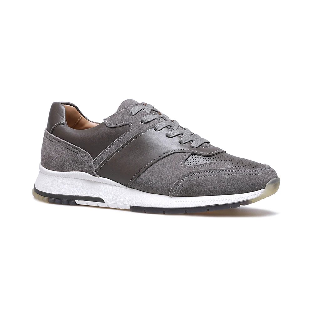 
Custom logo running casual sport shoes leather sneakers for men 