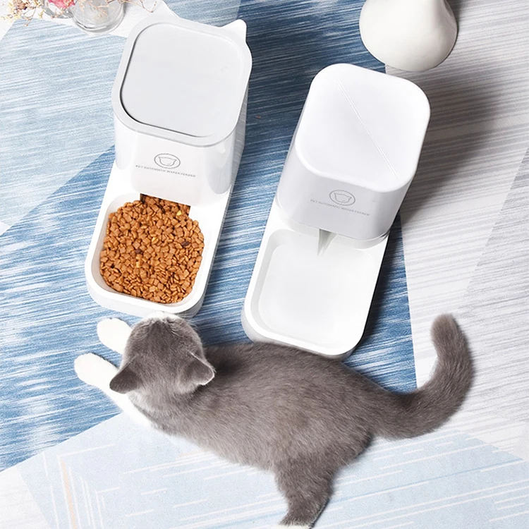 
Wholesale Amazon More Cute Pets Private Label Pet Products Smart Pet Food Feeder and Water Feeder 