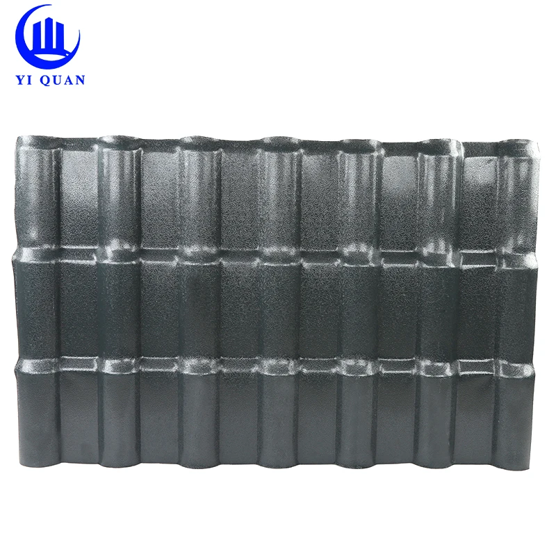 Fireproof waterproof 1050mm ASA PVC Spanish bamboo roof tile roof sheet for traditional building construction