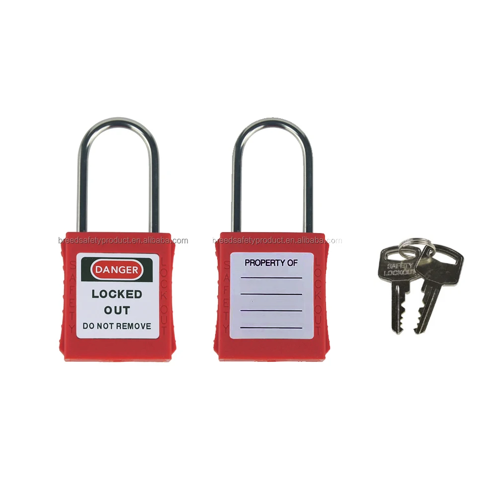 4mm Dia Thin Shackle Safety Padlocks Industrial Safety Lockout G71 Breed