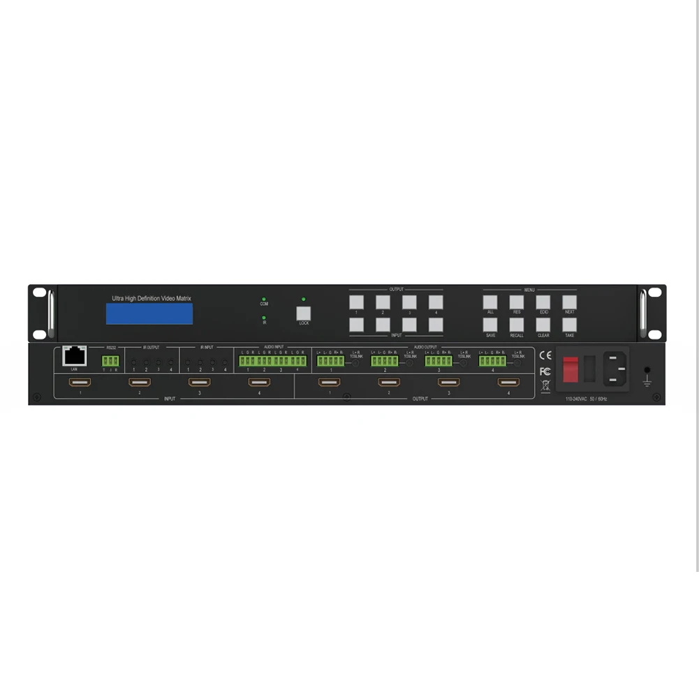 HDMI matrix 4x4 4k 4:4:4 hdmi matrix over cat5 60HZ 4 in 4 out HDMI HD Switcher/Splitter