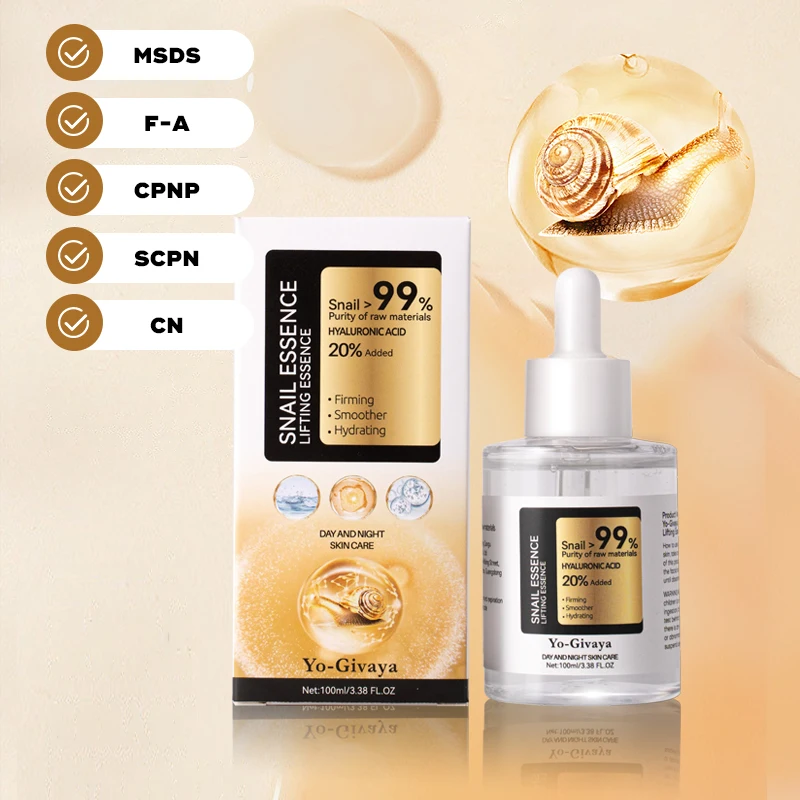 Good Snail Mucin 99% Power Repairing 100ml, Hydrating Serum for Face with Snail Secretion Filtrate for Dull Skin Fine Lines
