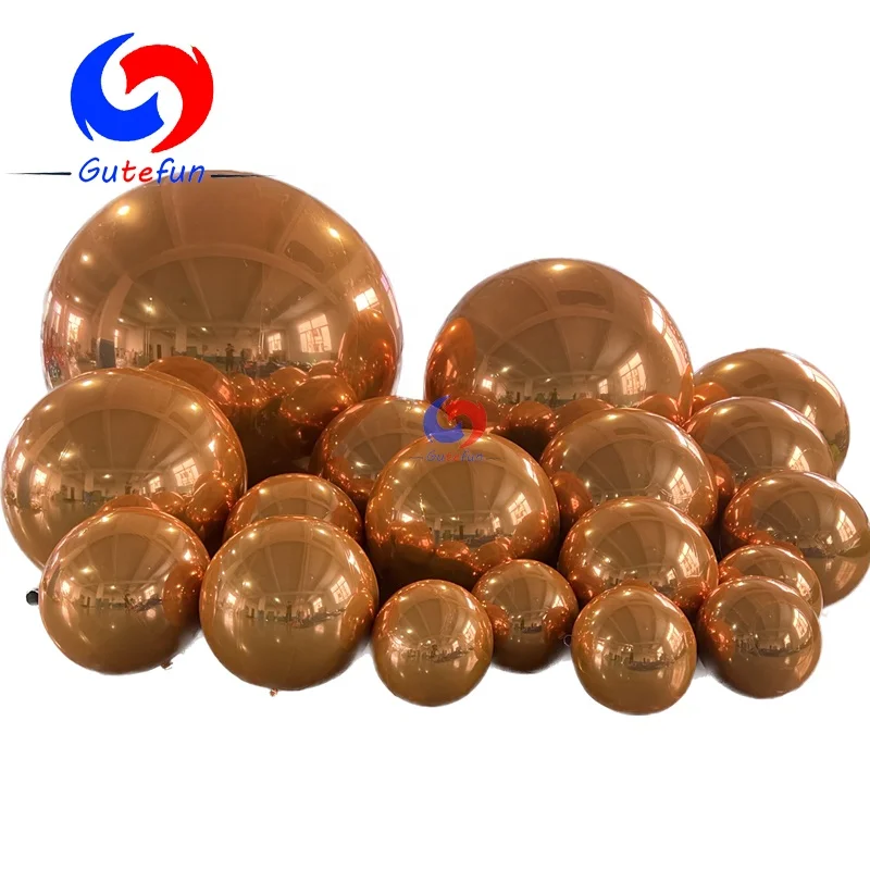 Happy November 1st Halloween Party Events Backdrop Balloons Decor Yellow/Orange/Copper Mirror Shiny Balls Spheres