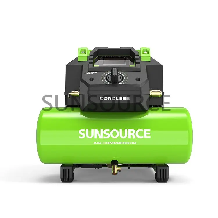 2022 New outdoor dual power AC DC18V Battery lithium 10bar 9L tank DIY portable mini air compressors