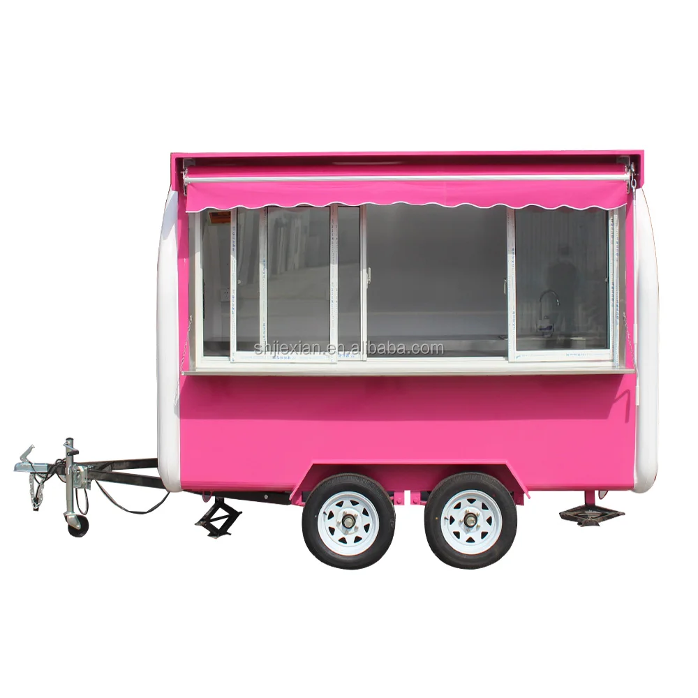 JX-FR300WH Street snack vending equipment coffee food trailer,hot dog kiosk carts,mobile food trucks for sale