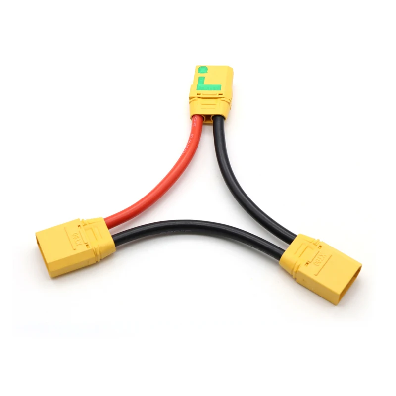 Amass Anti Sparks XT90-S In Series Connector Adapter Wire Battery Harness XT90 Series Cable 10AWG 100mm Lead For RC Battery
