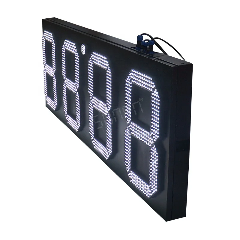 outdoor Waterproof 4 digit 7 segment LED White Display Board