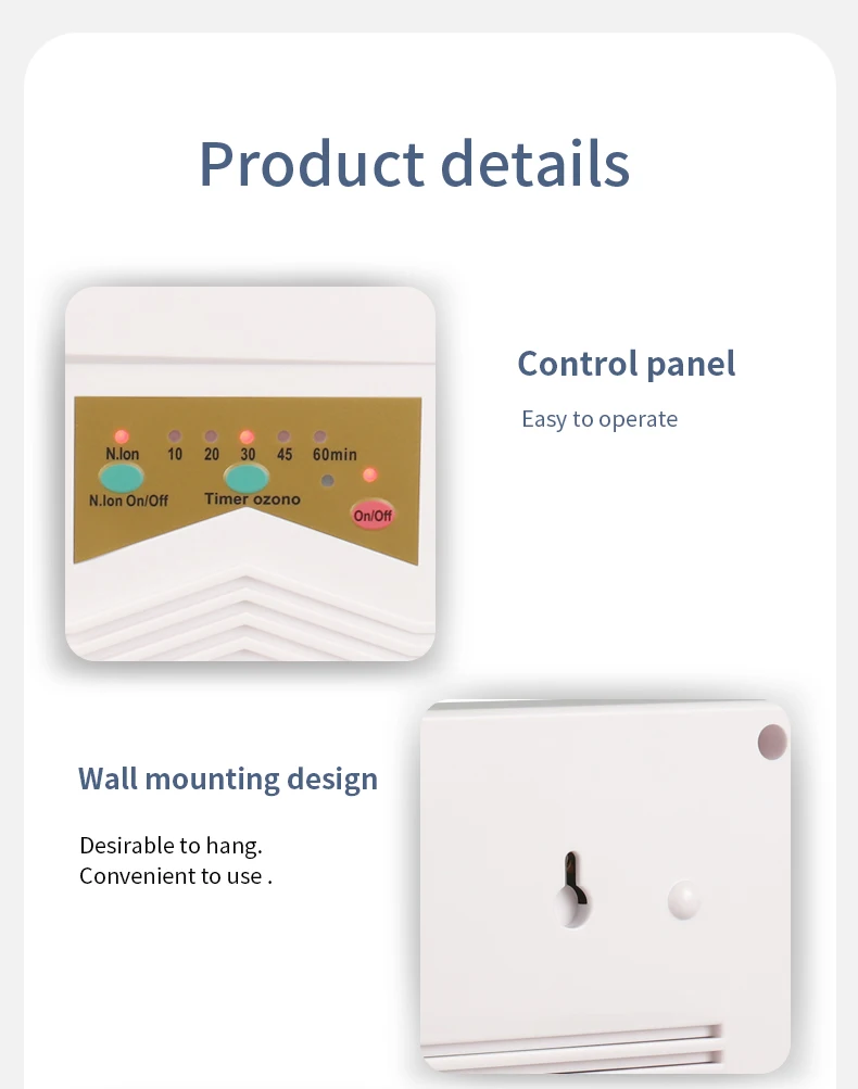 Wholesale  Ozone 600mg Sterilizer Purification Remote Control Home Living Kitchen Ozone Negative Ions Food Purifier