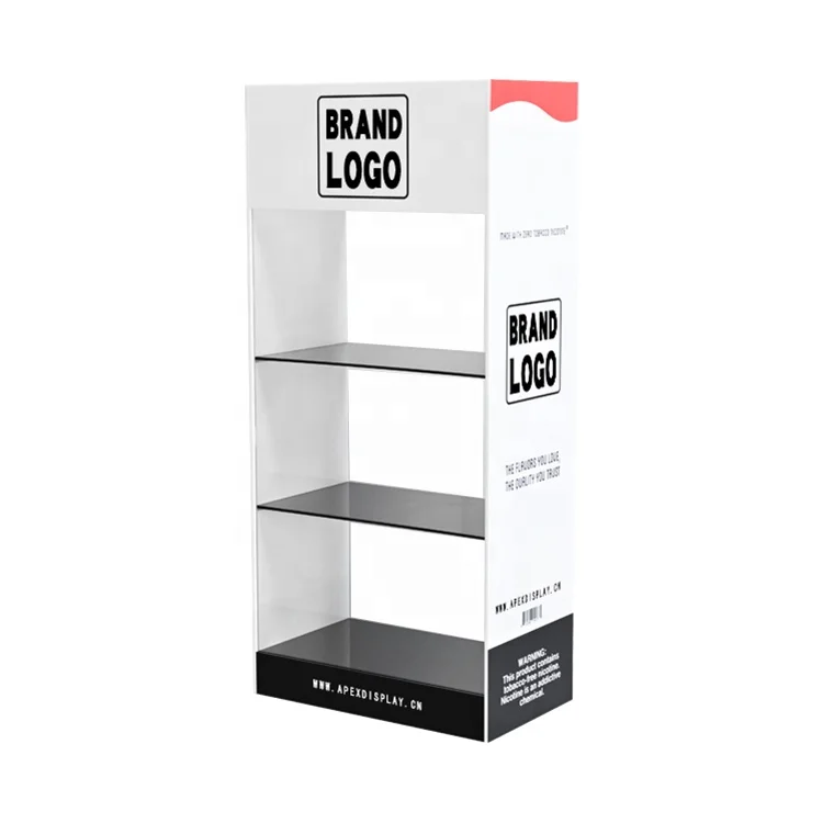 APEX Custom Insert Poster Acrylic Table Top Display Stand One-piece Acrylic Display Case for Smoke Shop