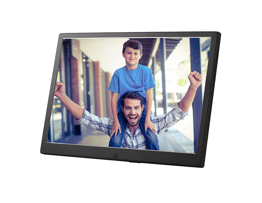 12,1 дюймовая цифровая рамка для фотографий металлический мультицифровой видеоплеер цифровая рамка для фотографий 12,1 дюйма