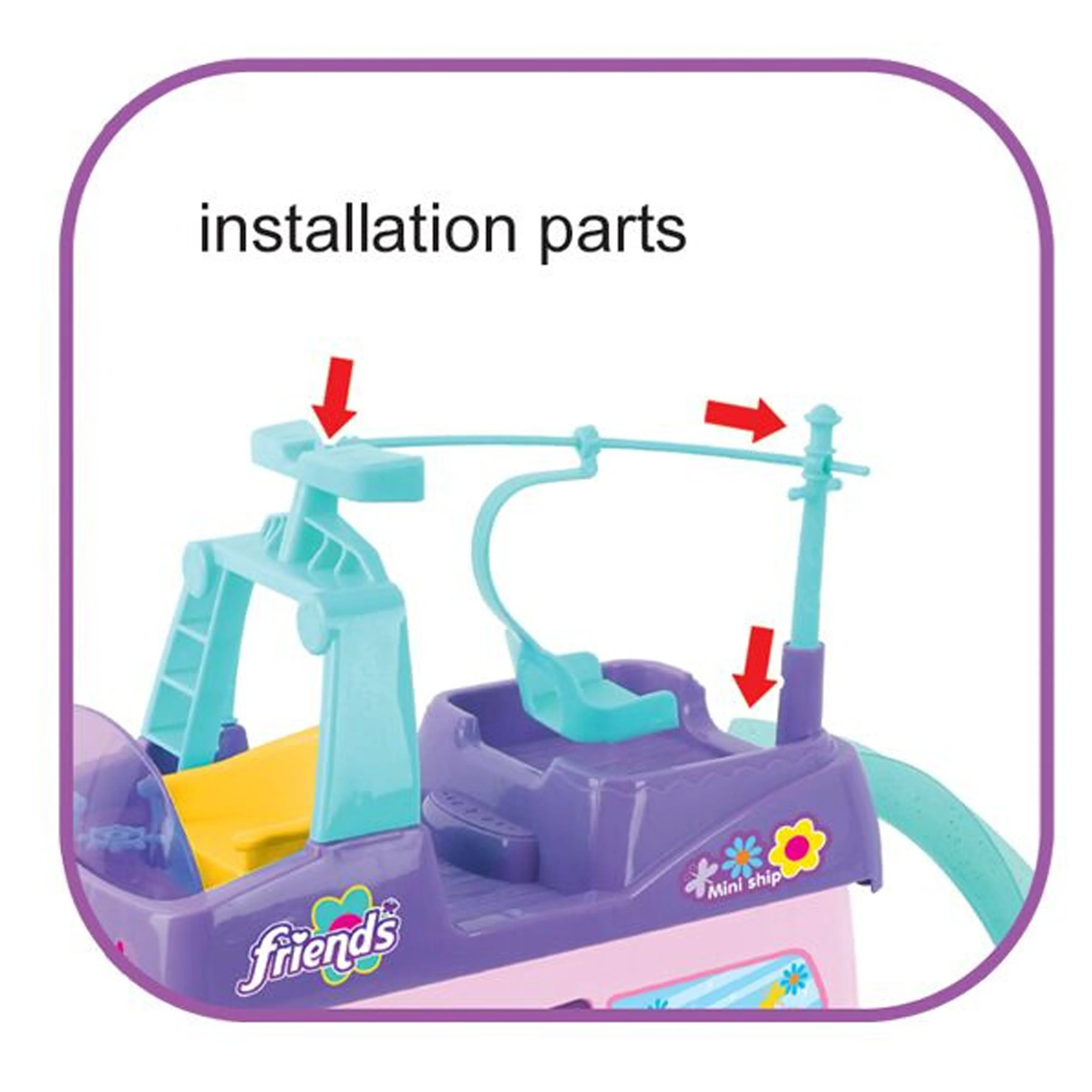 Wholesale Beautiful  Mini Doll In Cruise Ship  Beauty Set  Play House Set For Girl Furniture Set In Cruise Ship