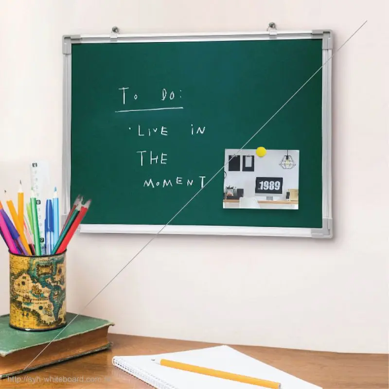 Custom Size Aluminum Frame Writing Blackboard Magnetic School Green Chalkboard