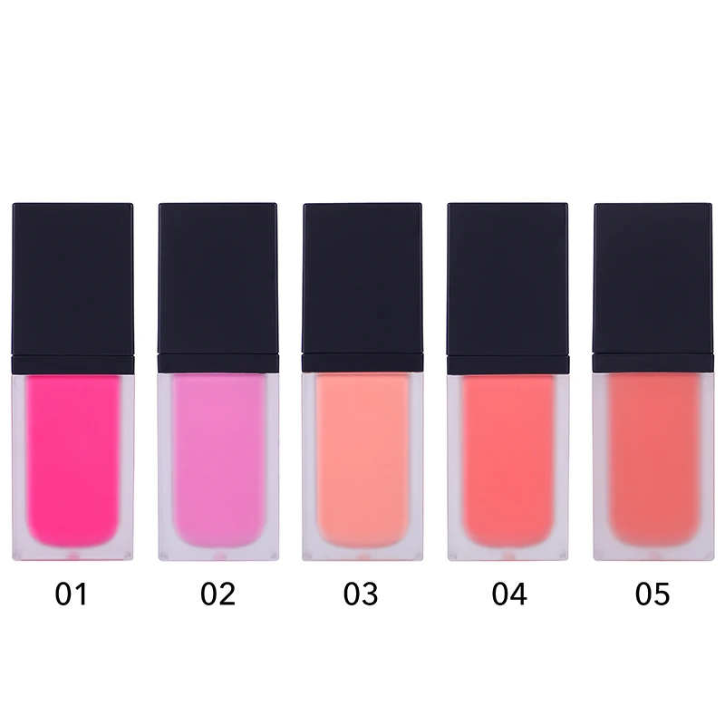 VV-58 Promotional Custom Makeup Cream Blusher Cheek Tint High Pigment Liquid Blush Beauty Makeup Blush