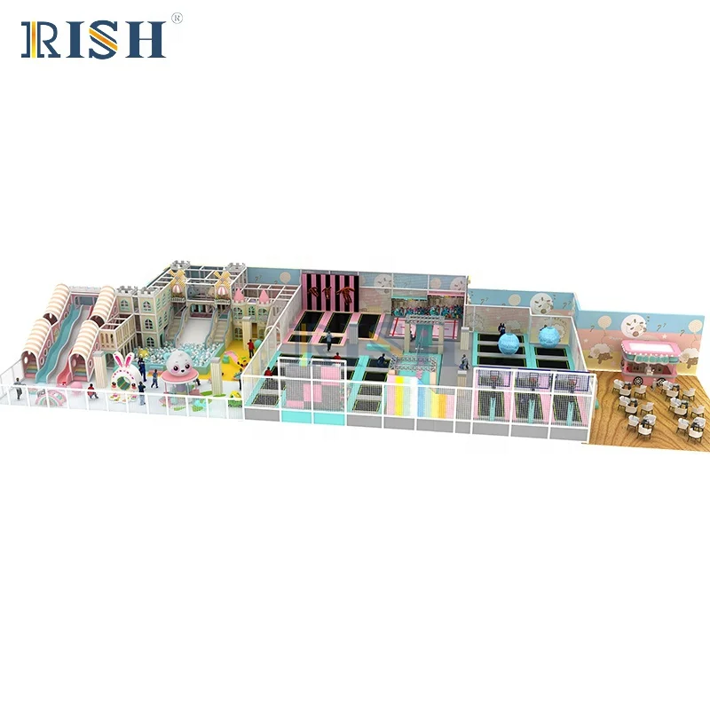 Large Trampolines Game Play Big Size Indoor Trampoline Park