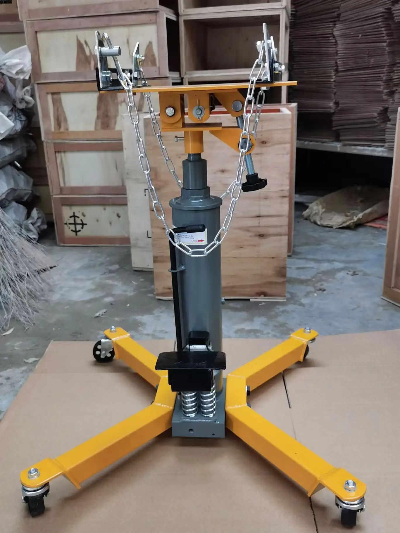 1T High Position Transmission Jack Gearbox Lifter Durable Hydraulic Jack