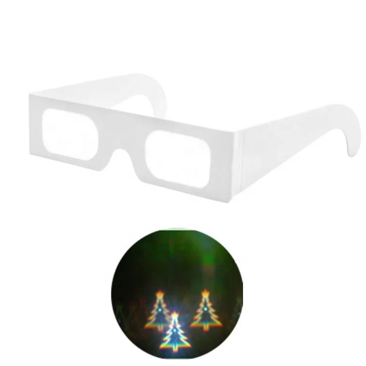 Popular Paper Christmas Glasses Can Show Christmas Tree When Wear On
