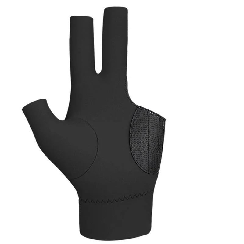 Three Fingers Wear Resistant Shooter Elastic Pool Accessories Safeguard Training Sport Pool Cue Stick Snooker Billiards Gloves