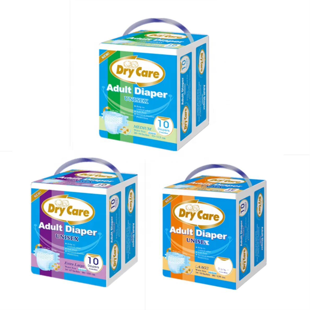 Free Sample Wholesale Disposable Factory Direct Price Breathable And Overnight Dry Adult Disposable Tape Diaper