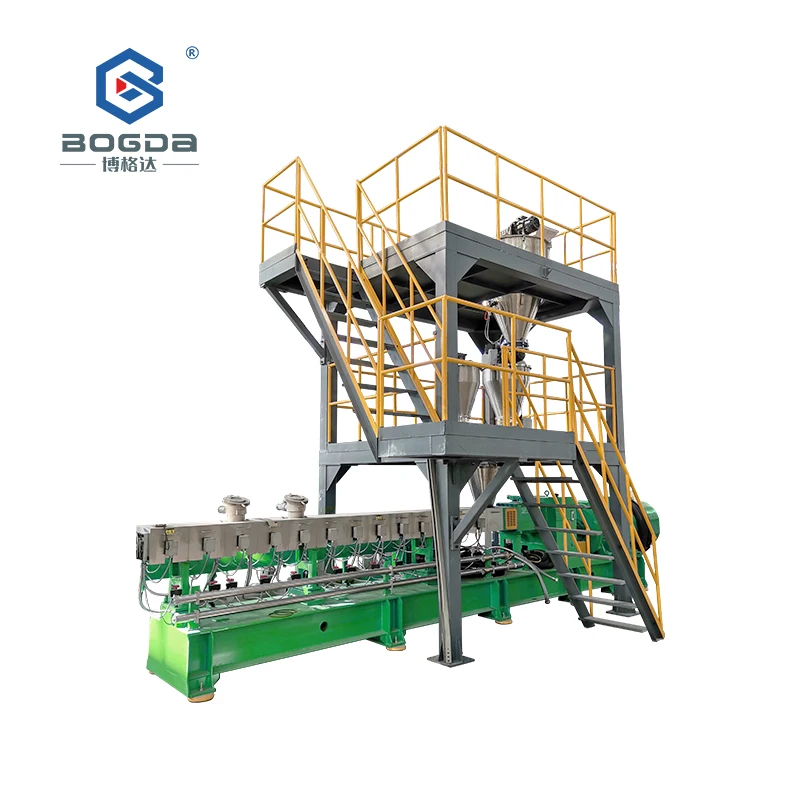 100 percent degradable plastic pellets granulating line