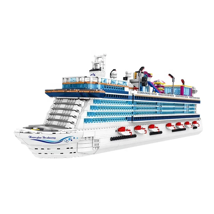 ZHEGAO smart build block set stick toy The Norwegian Flyer build block family game toys blocks numbers over 1000PCS