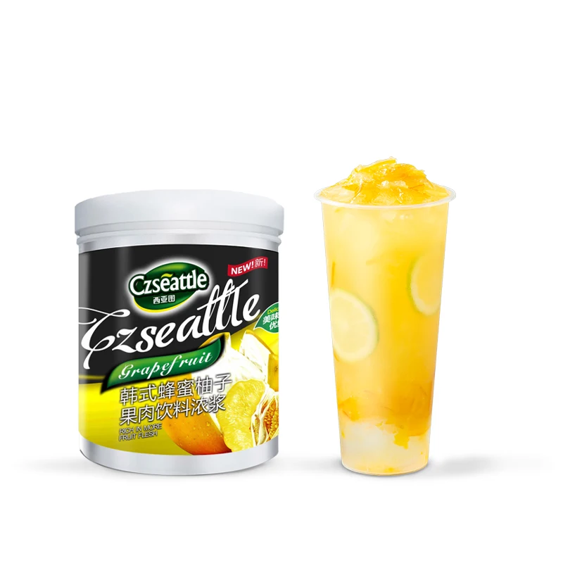 Bulk sale Czseattle Korean-style honey pomelo fruit jam drink & beverage concentrated fruit jam pulp for milk tea ingredients