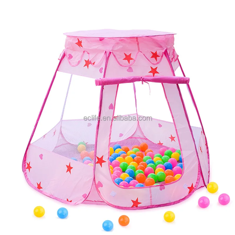 Girl Easy Pop Up Foldable Tent Kids Castle Play Tent for Children Indoor and Outdoor Games