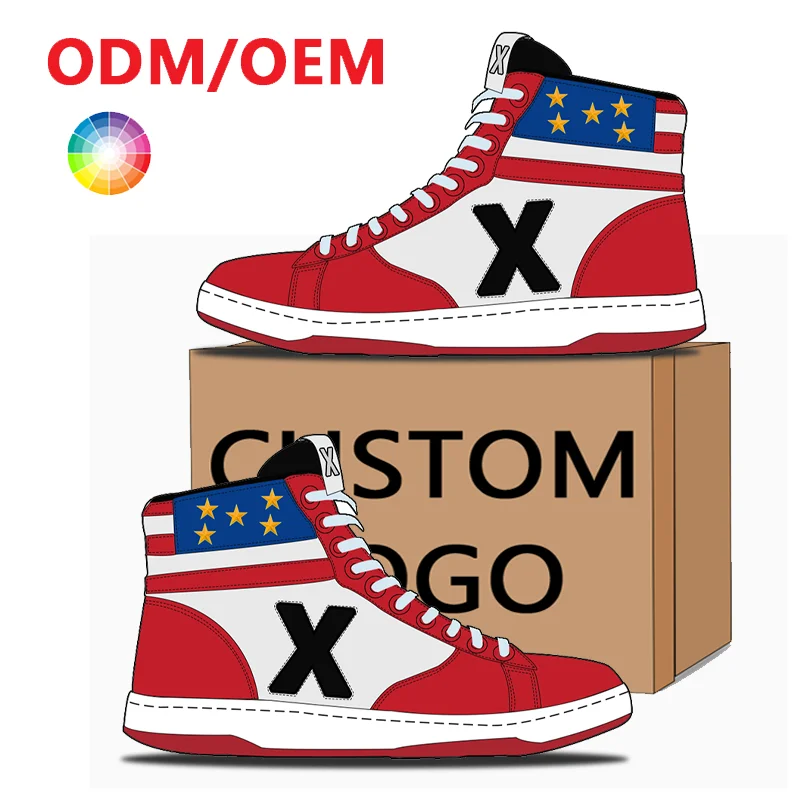 OEM ODM Manufacturers Original Customized Logo Genuine Leather Low Sneakers Design Skateboard Casual Men Custom Shoes for Women