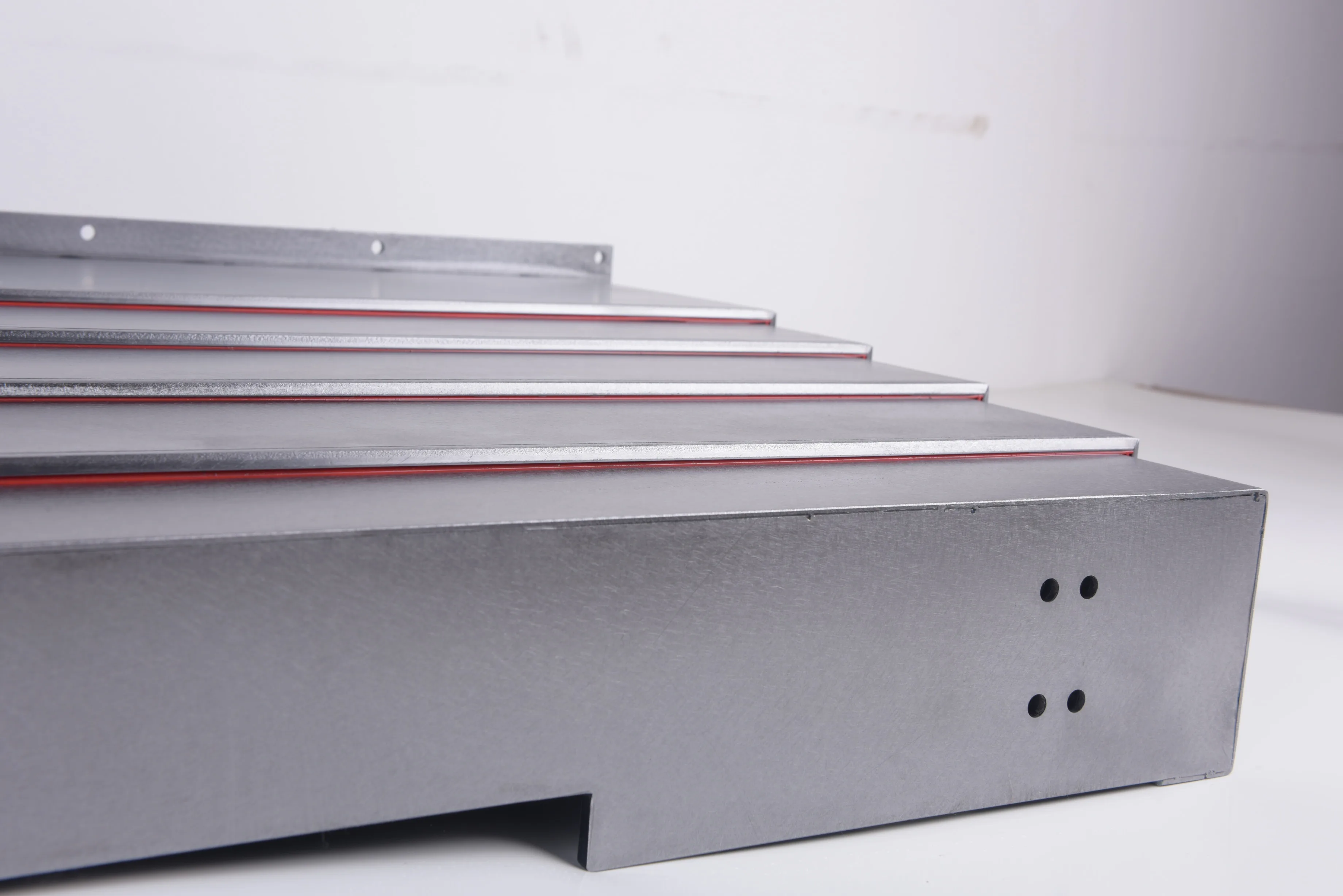 Superior Quality Cnc Steel Telescopic Cover Rubber Strips Telescopic Steel Covers