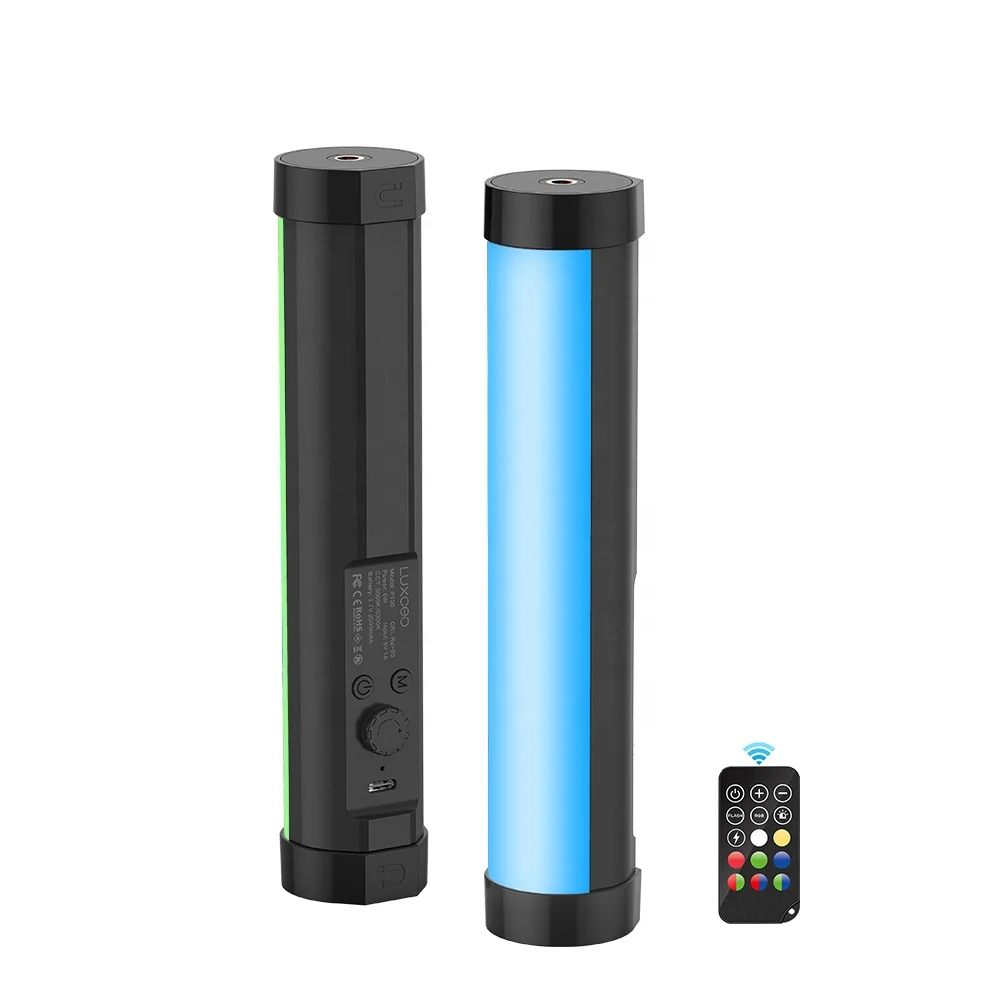 Светодиодная трубка LUXCEO P100, портативная ручная осветительная палочка с дистанционным управлением, осветительная палочка для фотосъемки, цветная осветительная палочка RGB для видеосъемки