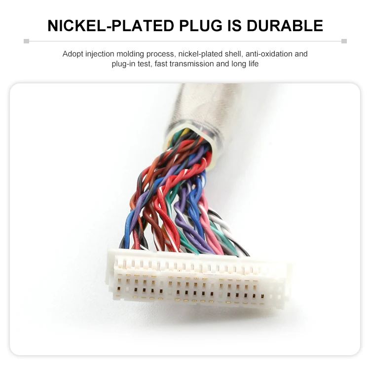 Lvds Wire Harness And Micro Coaxial Cable Assembly Lvds Wiring Harness/Lvds Cable Wholesale Price