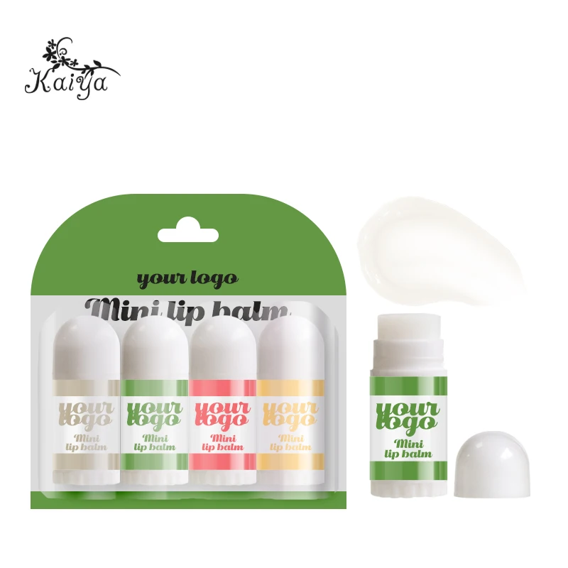 Custom Full Color Portable Skin Care Daily Lips Treatment Repair Multiple Flavors Natural SPF Hydrating Mini Lip Balm