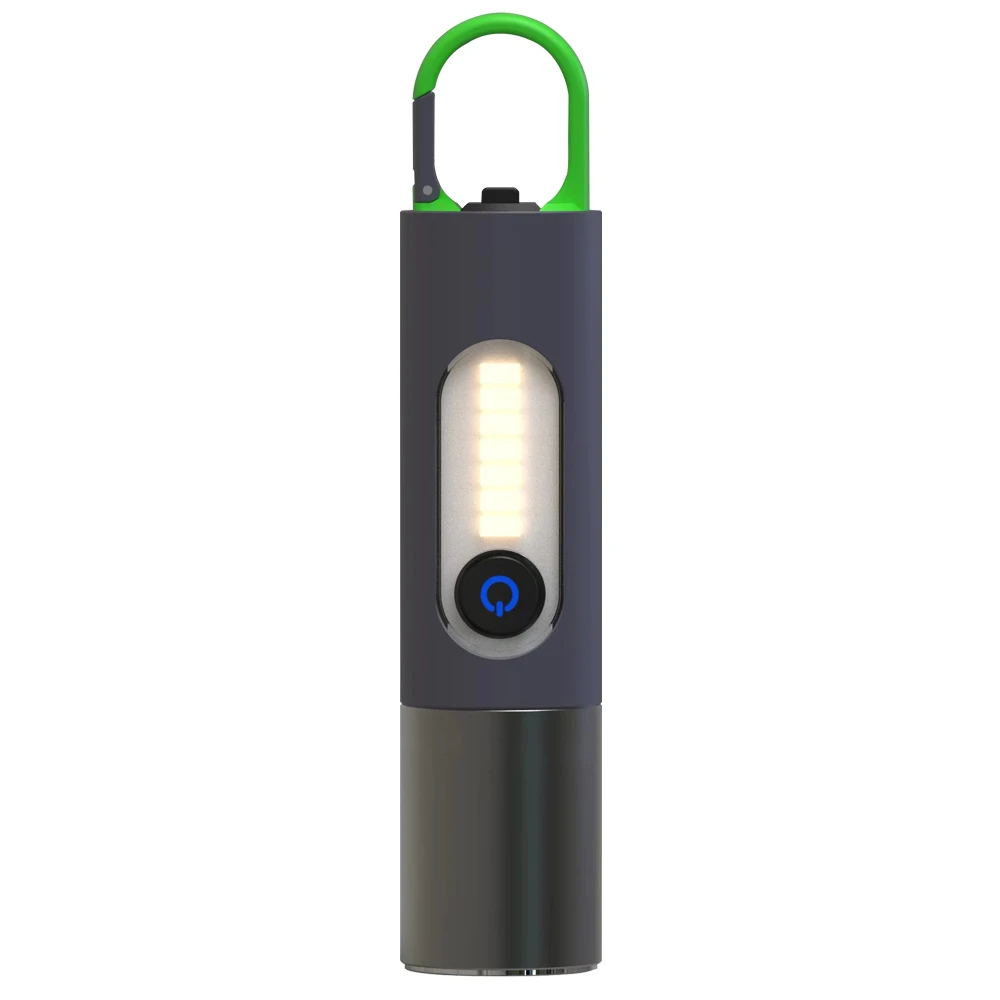 Outdoor Multi Function Keychain Emergency Rescue Camping Light USB Charging Waterproof LED Torch P50 Strong Light Flashlight
