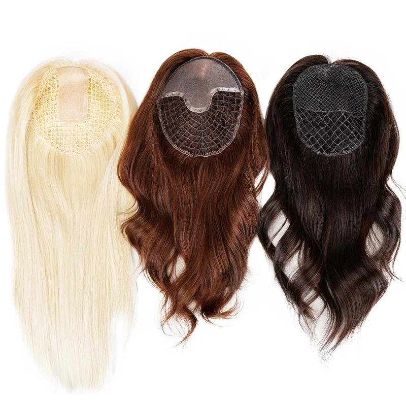 4x6 5x5 6x6 fish net remy hair integration topper human hair toupee for women