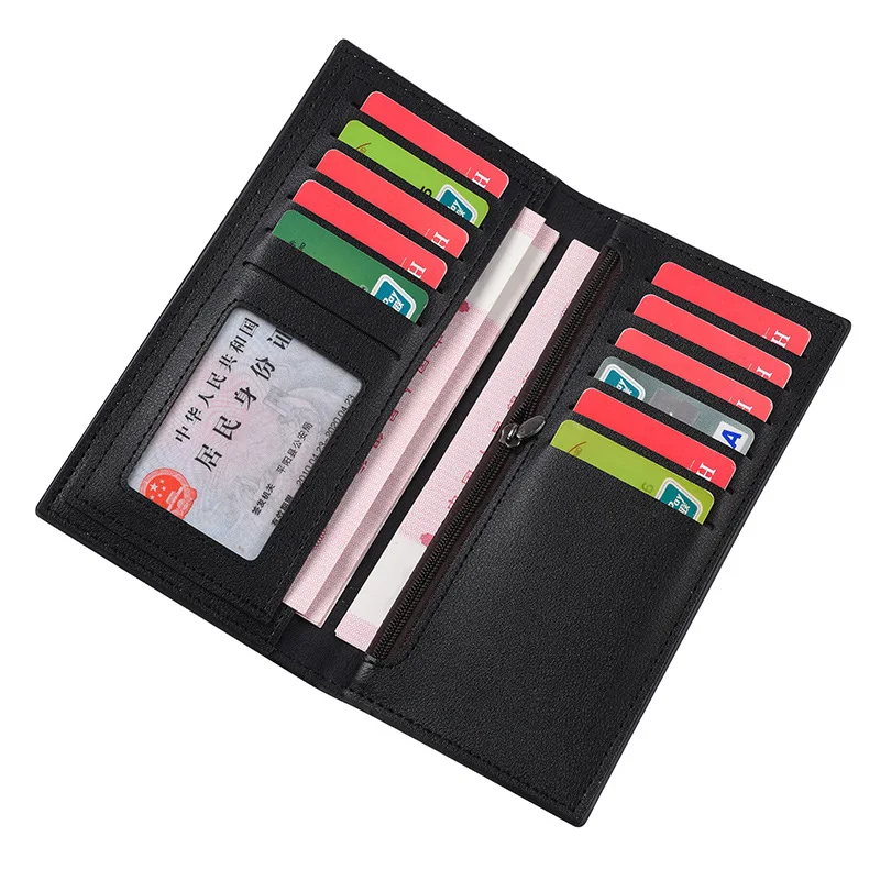 Fashion Designer Long Card Holder Cash Wallets Purse for Men Free Shipping in Guangdong