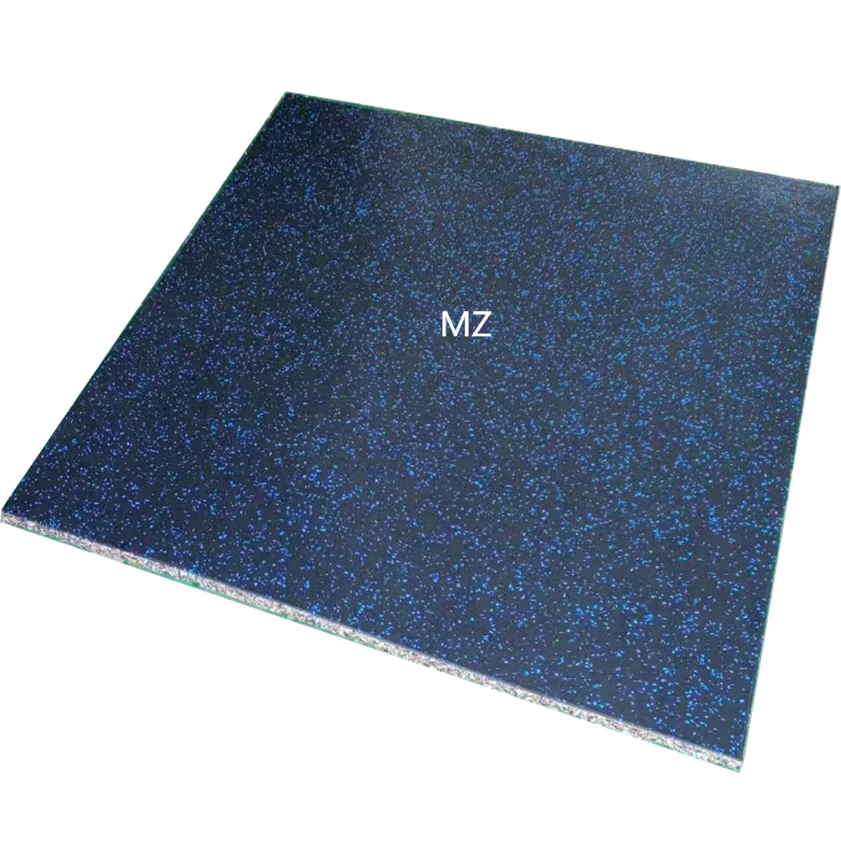 Shock Absorption Cross Rubber Floor Tiles 500x500 Natural Recycled EPDM Rubber Composite Gym Floor Mat For Weight Area