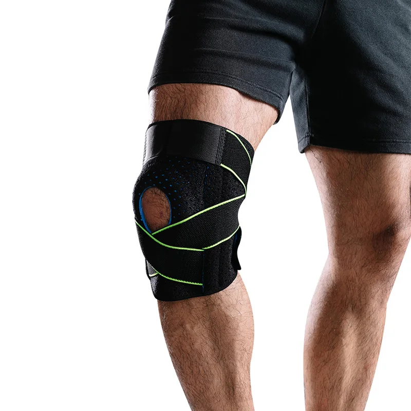 Спортивный бандаж на колено, Спортивная атлетика, компрессионный рукав на колено, хлопковый наколенник