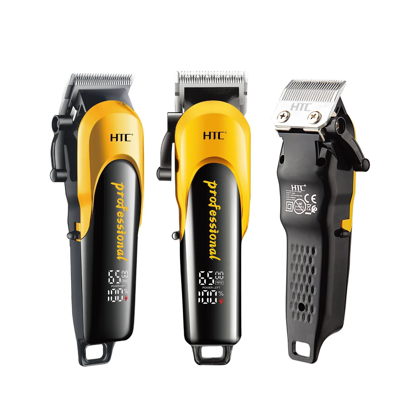 HTC CT-8082 Powerful Professional hair clipper ceramic blade luxury display hair cutting machine constant voltage