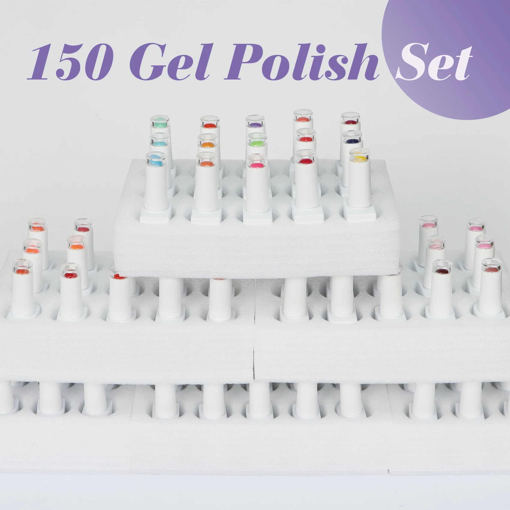 Tenteu bottles of various colors  gel polish set private label multicolor nails supplies salon non toxic nail polish