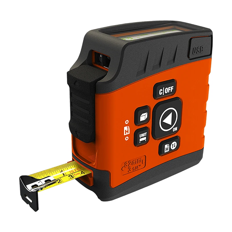 3 In 1 Digital Display Tape Measures Rechargeable Laser Measurement Tapes Laser Measuring Tape