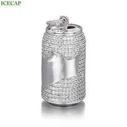 Custom Hiphop Cans First Aid Pill Capsule Fahion Jewelry S925 Lean Cup Sprite Can Drank Bottle VVS Moissanite Pendant For Gifts