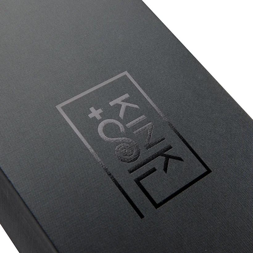 Custom unique hard boxes black packaging box with ribbon