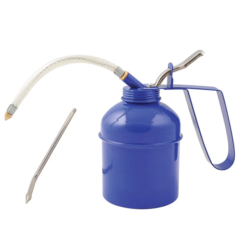 High Pressure Oil Spray Gun 300CC Transparent Lubricating Oil Can Plastic Oiling Pot 300Ml Trigger Pump