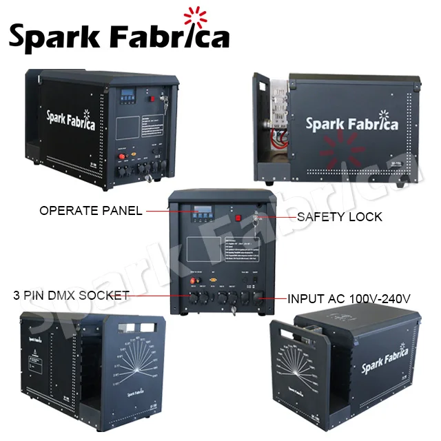 210 Degrees Shoot Angle Stage Flame Thrower Machines with Twin Value& Pump Wave Flamer