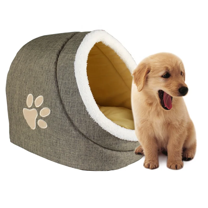 Cat Cave Bed and Round Bed for Indoor Cats Warming Fluffy Calming Tent Bed