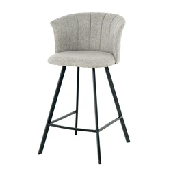 Bar Chair Nordic Tall Counter Furniture Metal Velvet Back Luxury Kitchen Modern High Stool Bar Chairs For Bar Table