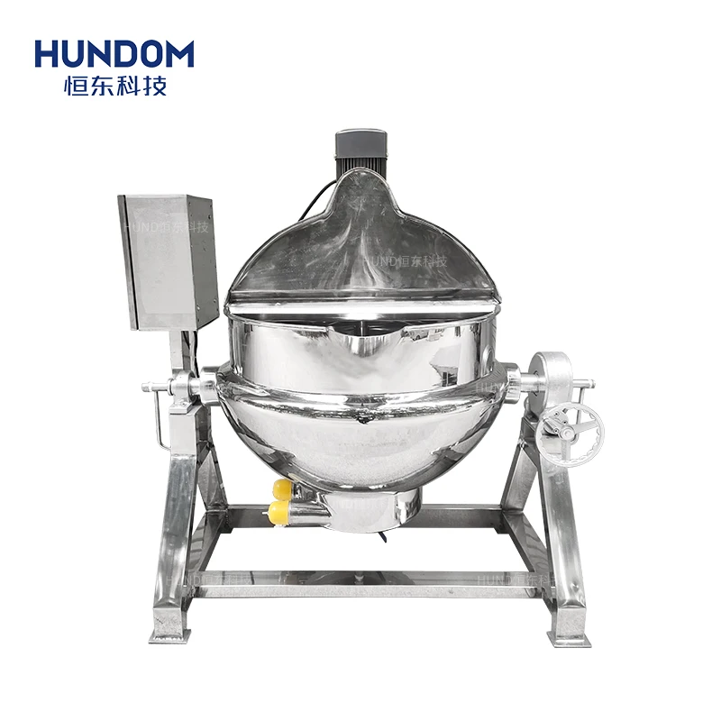 Syrup sugar Melting Cooking jacket kettle Vegetable paste Fruit jam Continuous mixing industrial Cooker