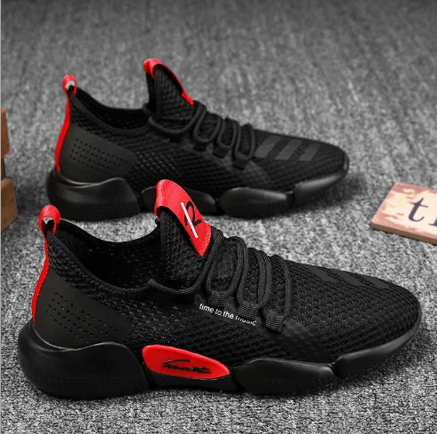 2022 China wholesale summer mesh breathable walking cheap zapatos mujer boy casual sports fitness flat custom men gym shoes